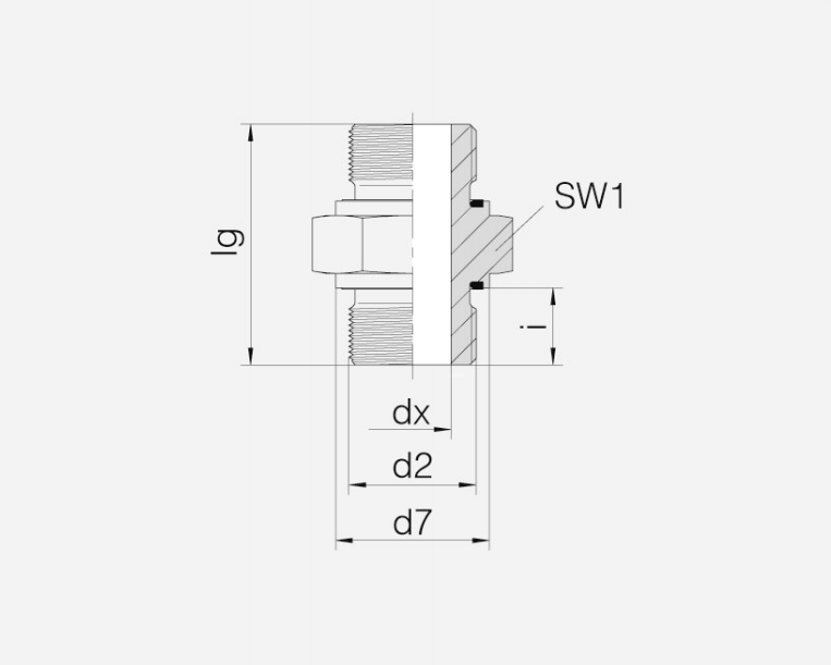 双头外螺纹接头