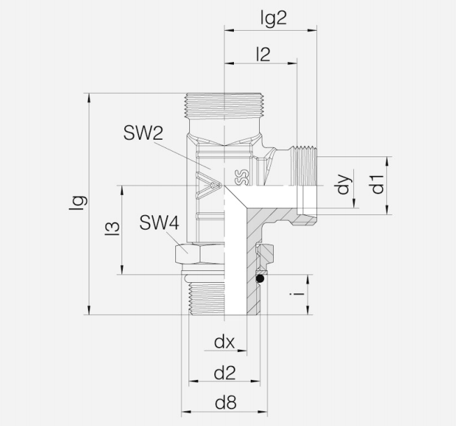 L型可调向管接头