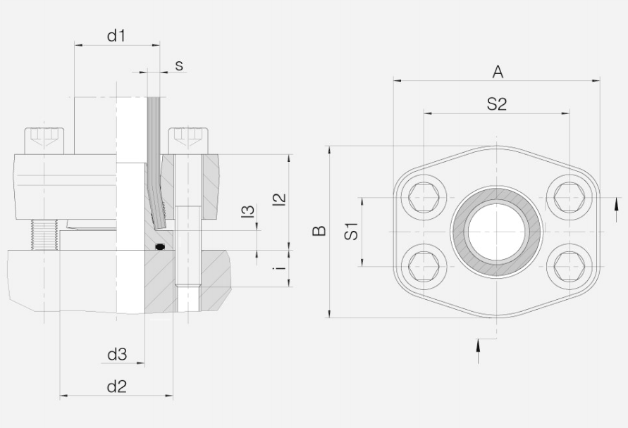 连接法兰的ZAKO法兰式连接系统