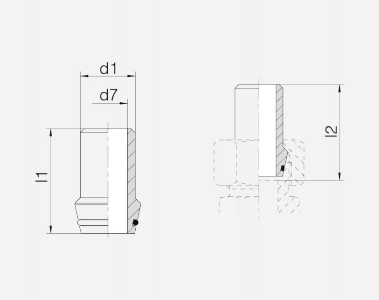 带O形密封圈的焊接接管